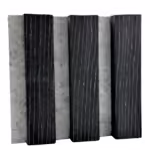 Slate Black Pine, Grey Felt - Sample
