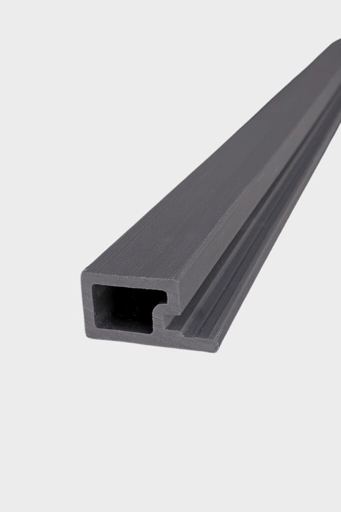 Charcoal Grey Edge Trim | Exterior Slat Wall Panels | Panel Decor Hub
