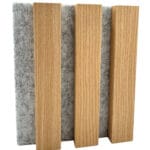 Natural Oak Grey Felt - Sample