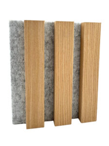 Natural Oak Grey Felt - Sample