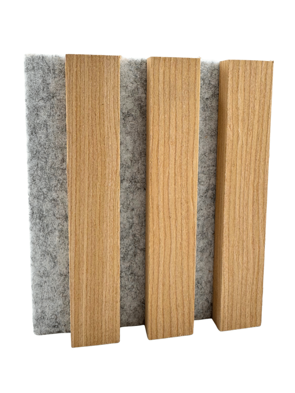 Natural Oak Grey Felt - Sample