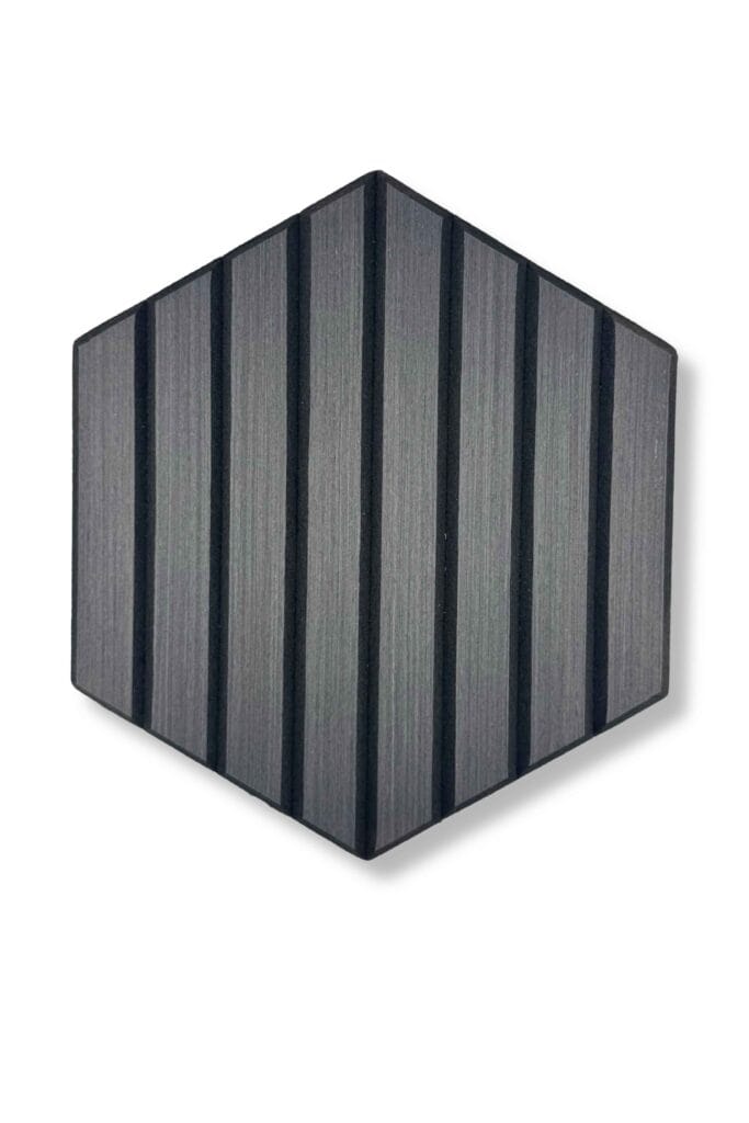 HexaSlat Black Onyx | Geometric Wood Panels | Panel Decor Hub
