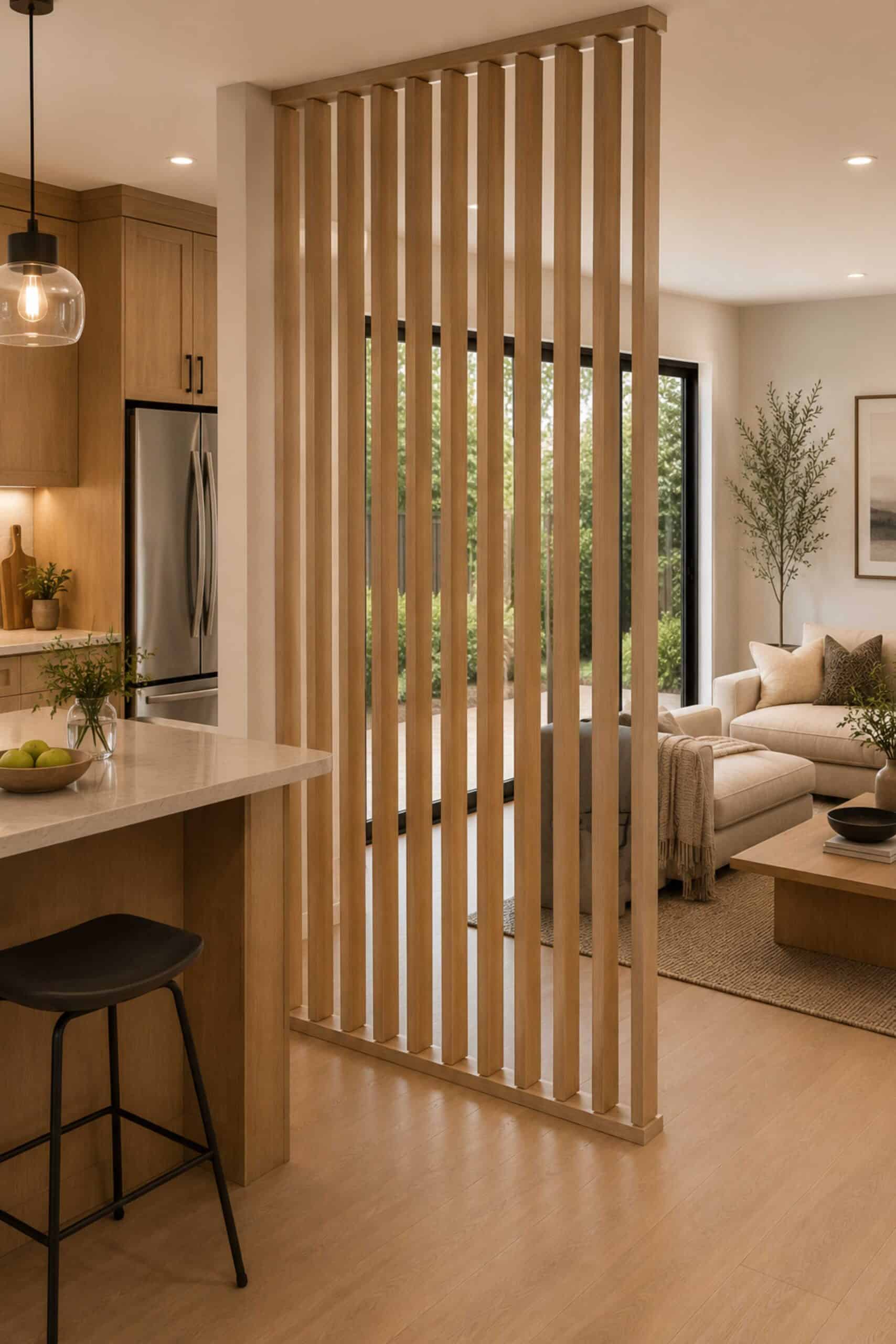 Boston Oak Wood Room Divider