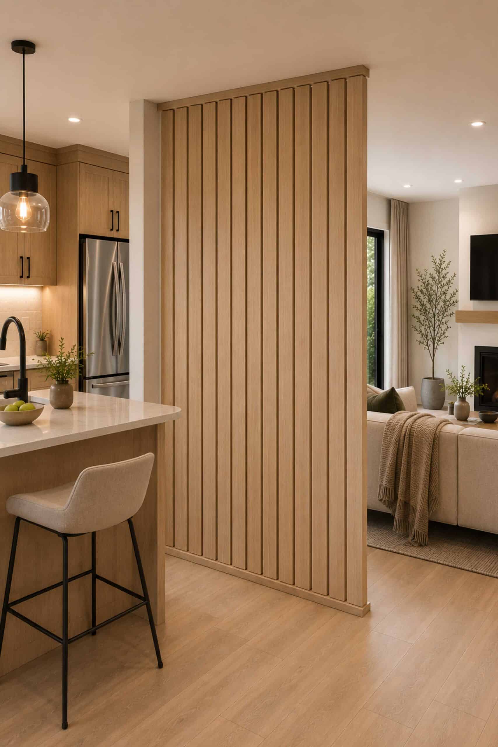 Boston Oak wood room divider