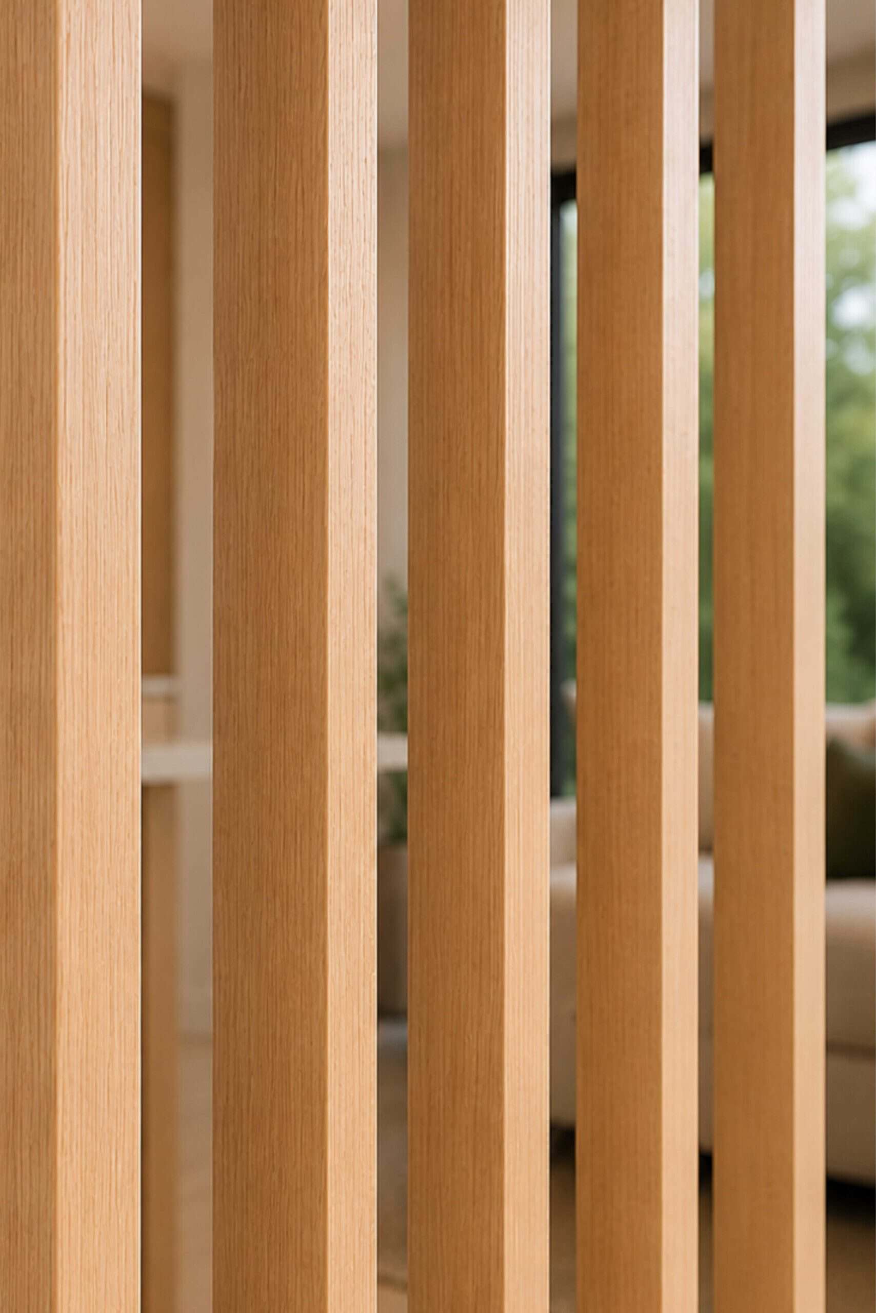 Boston Oak Wood Room Divider - Image 3