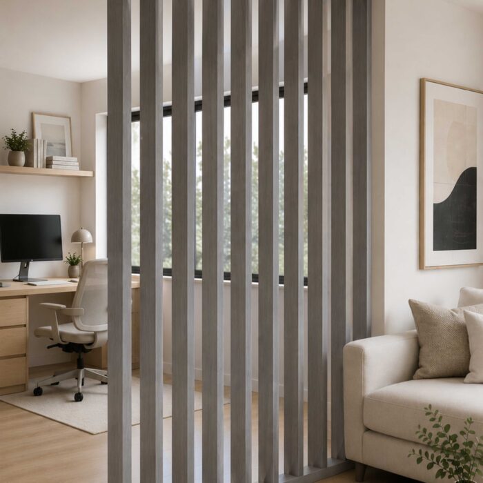 Casual Nordic Oak Wood Room Divider