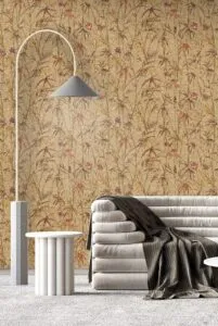 Linen Botanical Wallpaper