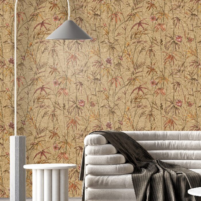 Linen Botanical Wallpaper