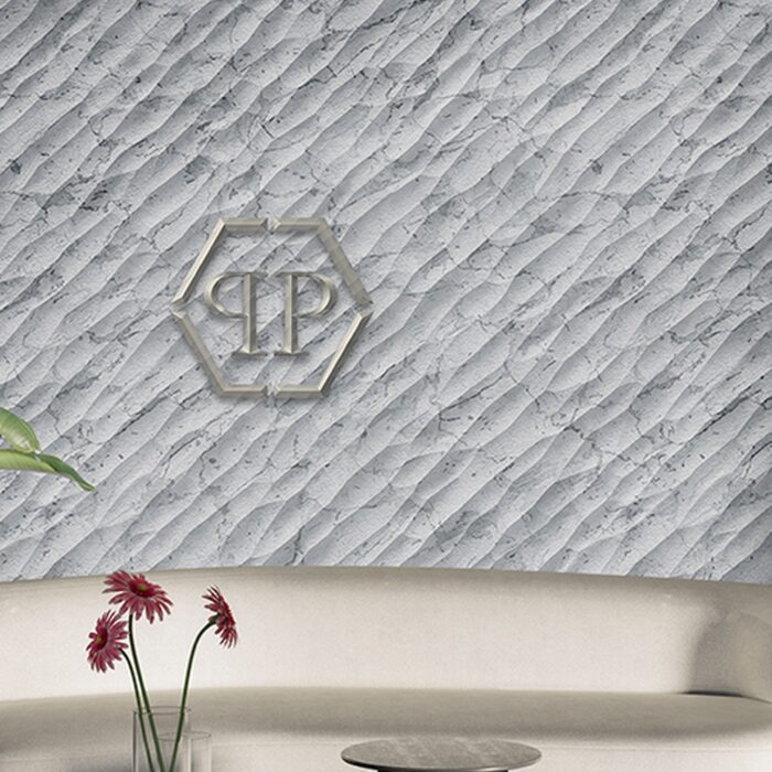 Pearl White Luxe Wallpaper