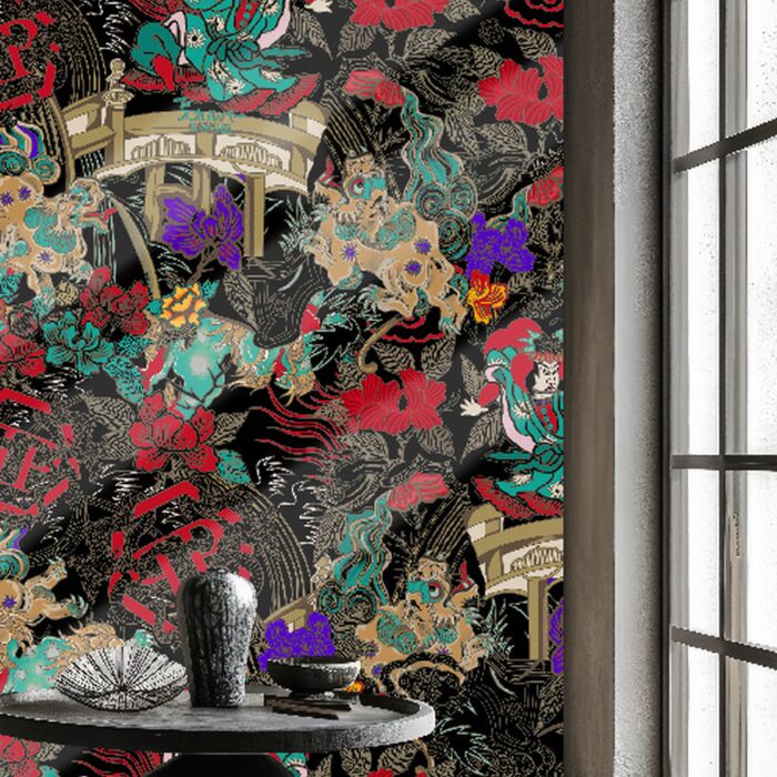 Midnight Oriental Wallpaper